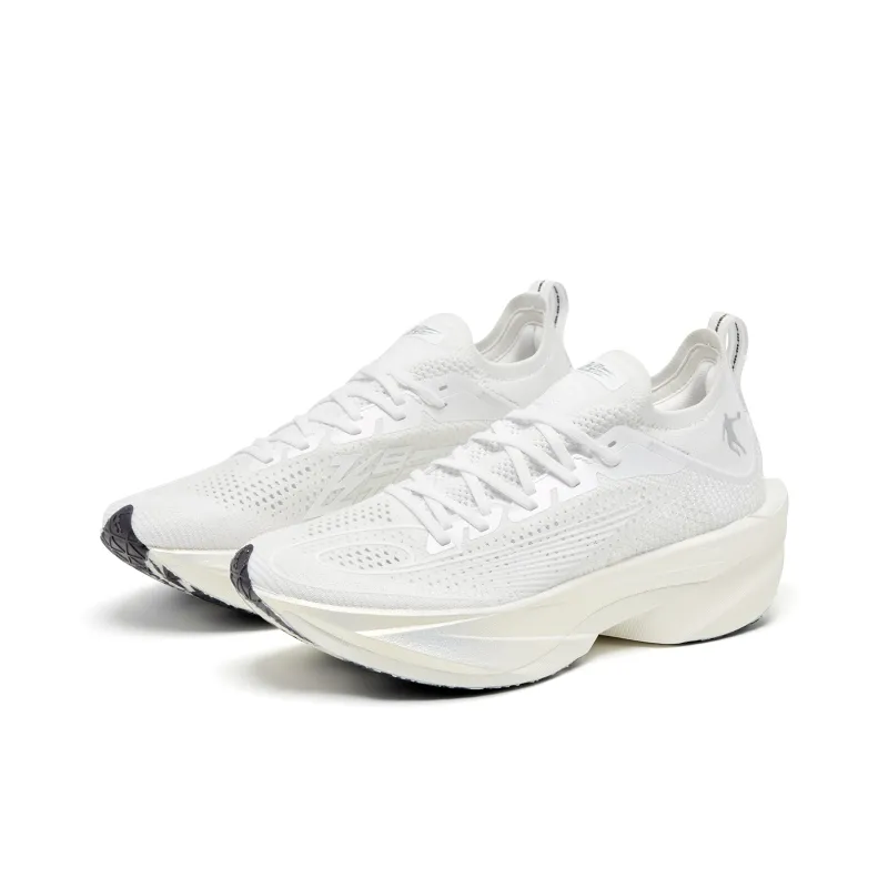 QIAODAN Feiying Plaid 2.0 Running Shoes Men Low Top Jordan White Silver-2