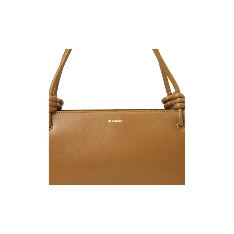 JIL SANDER Leather One Shoulder Handbag Women's Brown-7