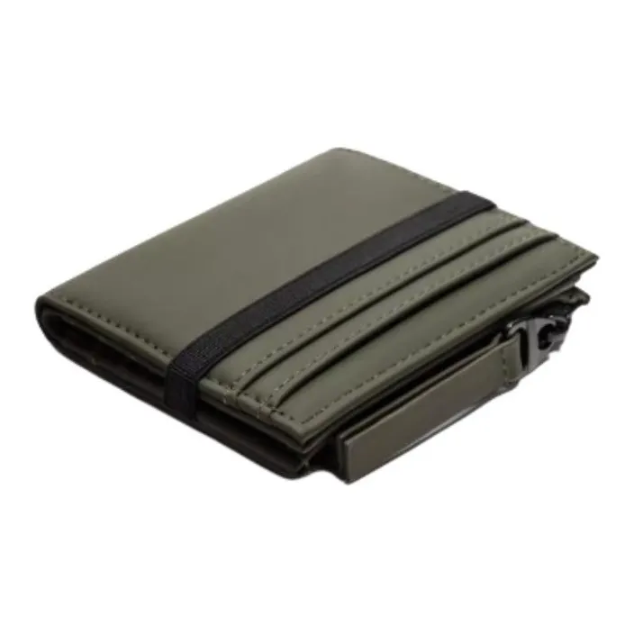 ZARA PU Wallet Men's Khaki Green-1