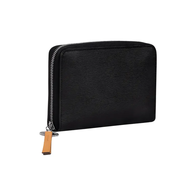 LONGCHAMP Le Pliage City Coated Canvas With Leather Wallet Women's Black-1