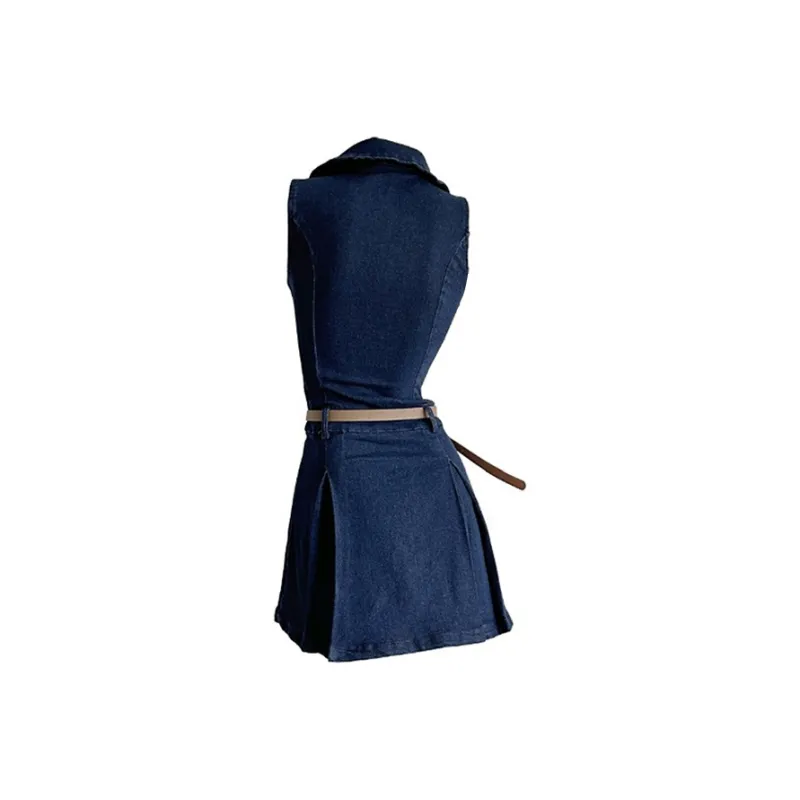 KYKW Sleeveless Dresses Women's Vintage Blue-1
