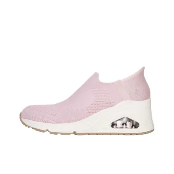Skechers Uno Wedge Kickin' Knit Low Top Casual Shoes Women's Pink