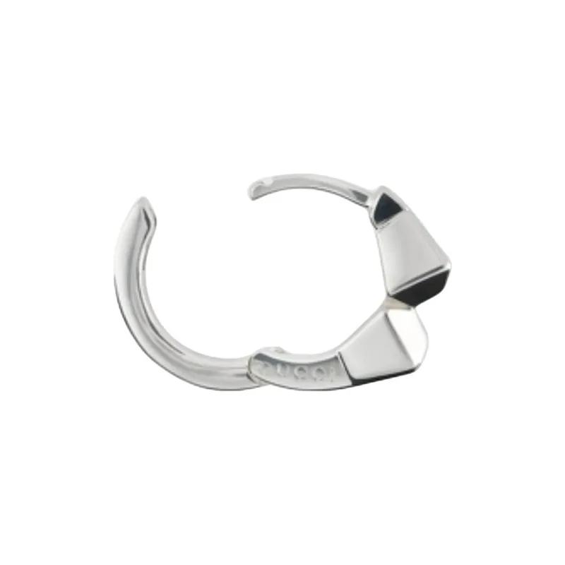 GUCCI 925 Sterling Silver Earrings Unisex Silver-1
