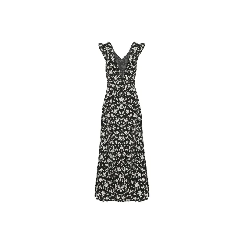 Mu Xiao Xin Sleeveless Dresses Women's Black-1