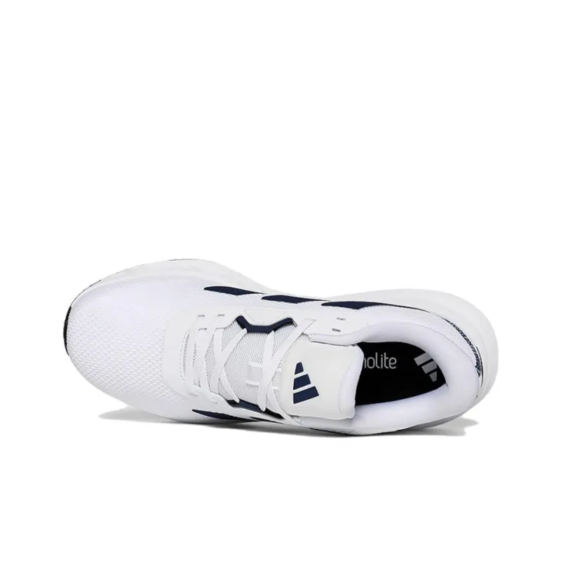 Adidas Galaxy 7 Cushioning, Wear Resistant Low Top Casual Running Shoes Men's White-3