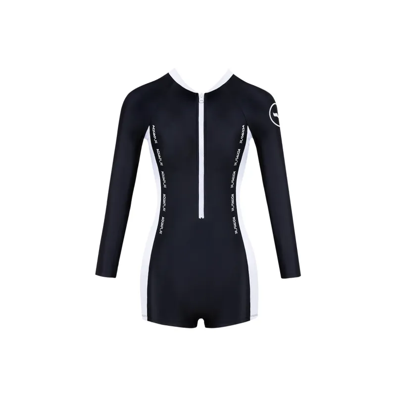 AQUAPLAY One piece Swimsuit Women's Black White-0