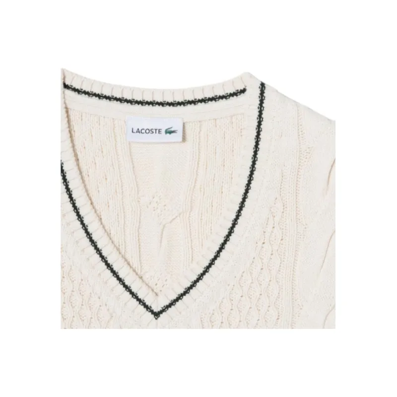 LACOSTE Tank Tops Men White-4