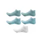 5 Pack[White+2 Blue+2 Green]