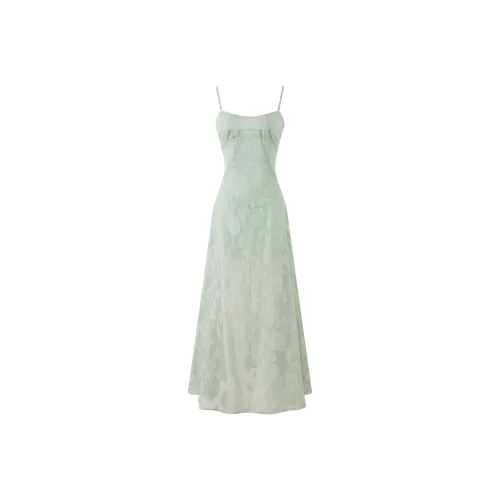 Pa33word Slip Dresses Women's Green