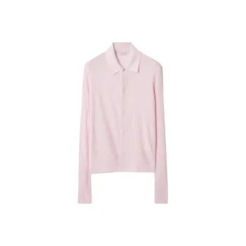 Burberry Buttoned Ribbed Cardigan