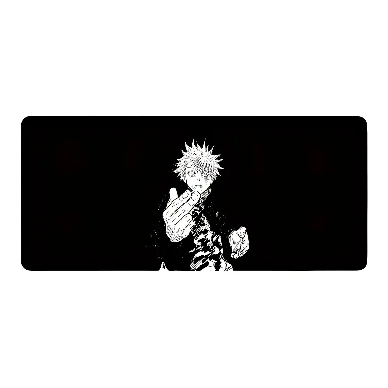 DANYIN Black White Anime Extra Large Minimalist Style Premium Desk Mat For Anime Esports Office, Washable Mouse Pads-93