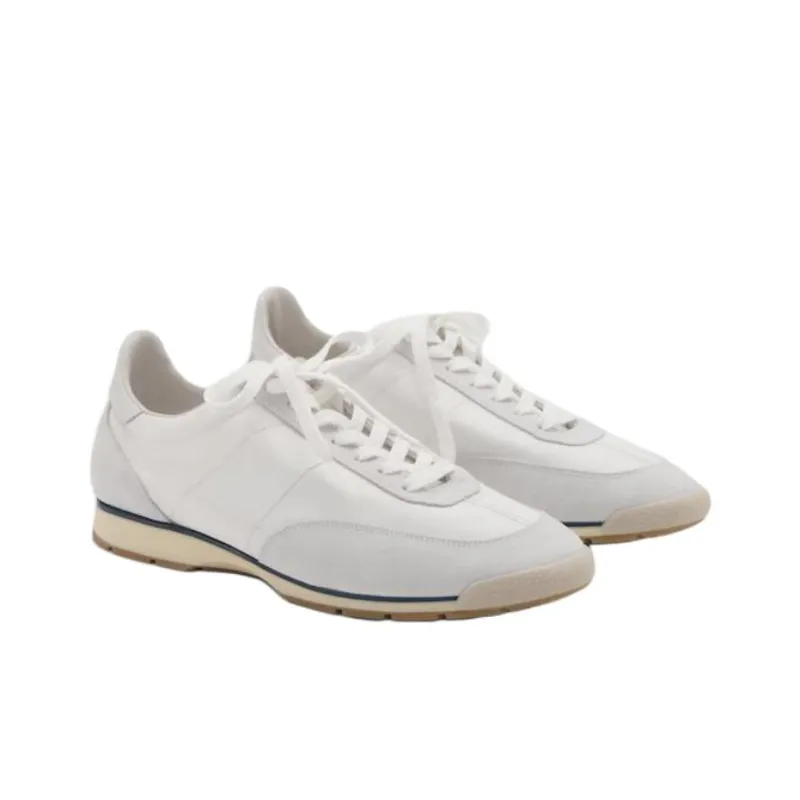 MANGO Low Top Casual Shoes Men's White-2