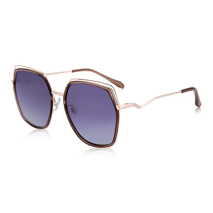 Upthree Metal Irregular Shape Sunglasses Women's-3