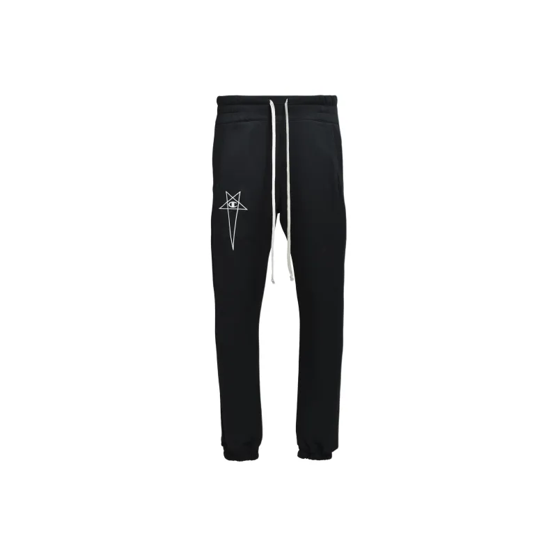 Champion X RICK OWENS Champion Co branded Edition Knitted Sweatpants Men Black-0