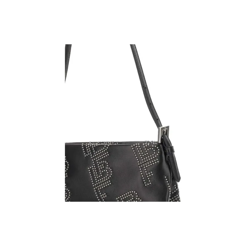 By Far Monogram Stud Shoulder Bag-3