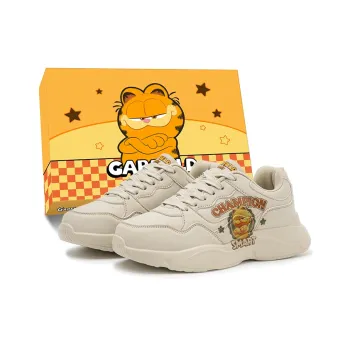 JIAFEIMAOJIAZU Low Top Chunky Sneakers Unisex Garfield Warm Beige
