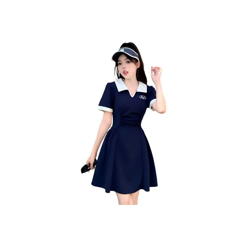 Mu Xiao Xin Short Sleeved Dress Women's-0