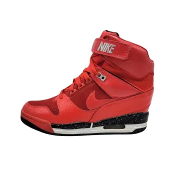Nike Air Revolution Slip Resistant, Abrasion Resistant, Breathable High Top Vintage Basketball Shoes Women's Red