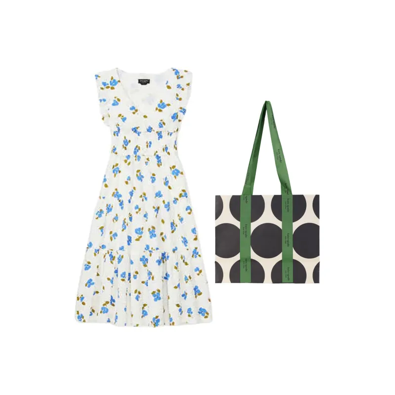 Kate Spade Mainline Collection SS25 Sleeveless Dress Women's White-5
