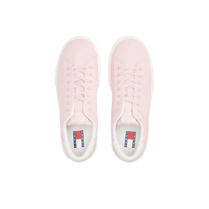 Tommy Hilfiger Trainers Low Top Skateboard Shoes Women's Pink-3