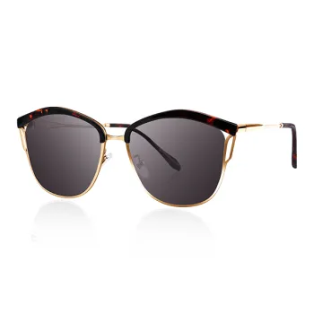VEGOOS Plate And Metal Irregular Shape Sunglasses Women's