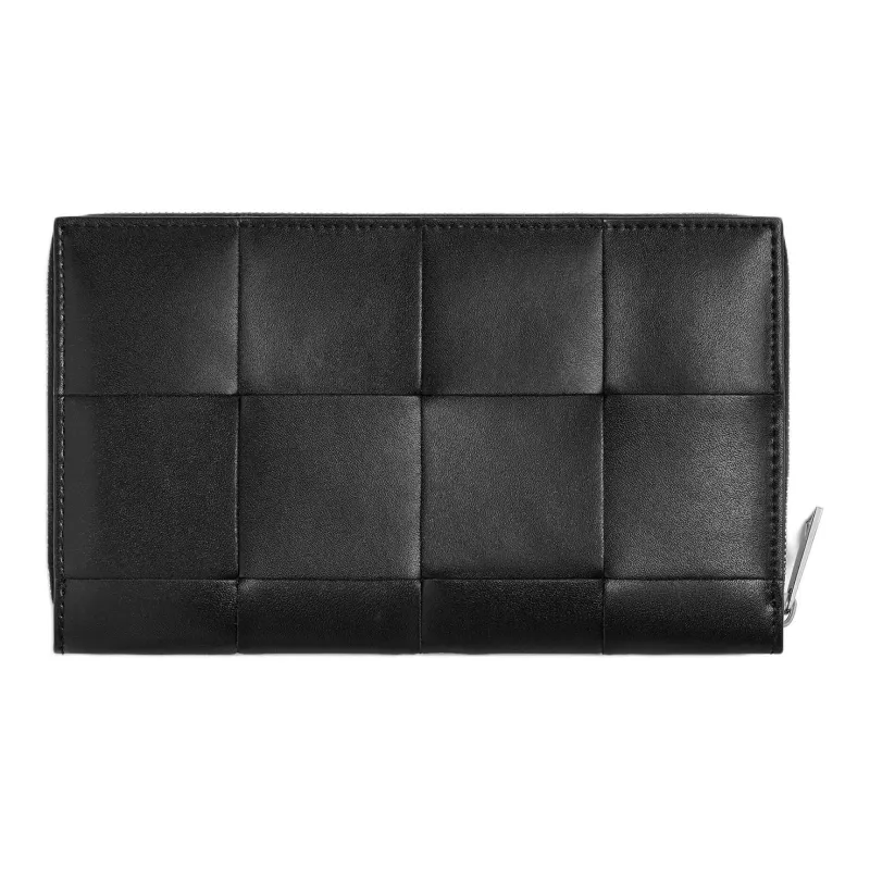 Bottega Veneta Calfskin Wallet Men's Black-1