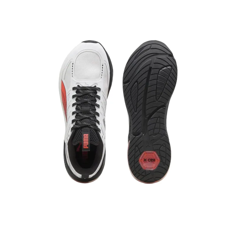 PUMA X Cell Lightspeed Anti Slip Wear Resistant Low Top Running Shoes Men's White Black-3