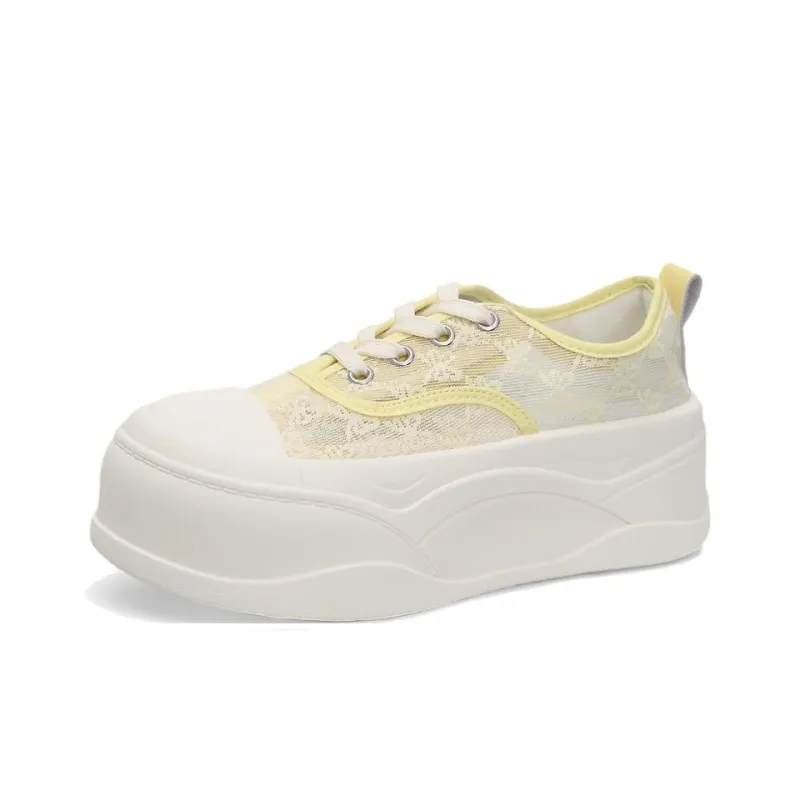 WENPU Lightweight Breathable Height Increasing Low Top Skateboard Shoes Women's-0