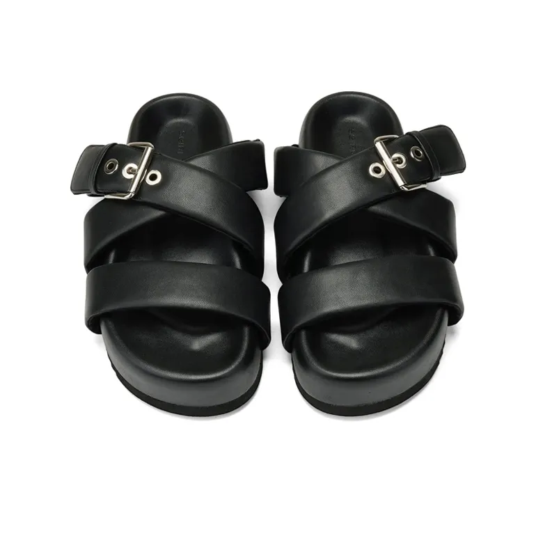SGIRL TWTW PU Polyurethane Slip Resistant Abrasion Resistant Slide Slippers Women's Night Sky-1