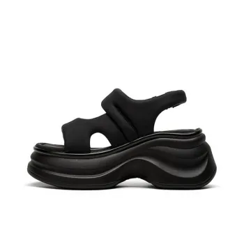 DAPHNE Beach Sandals Women's Black, White
