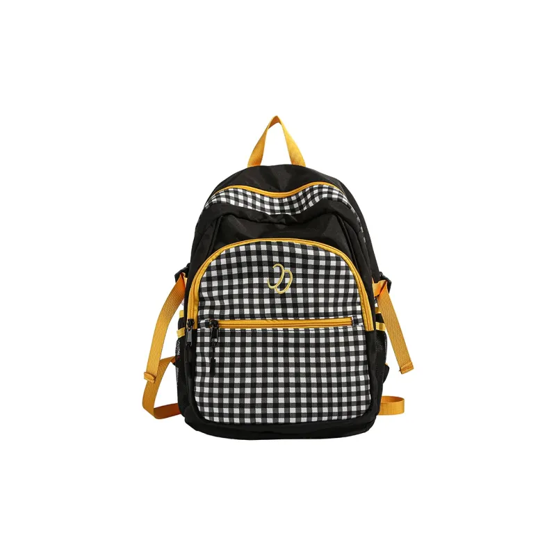 WICKBUEN Fabric Backpack Unisex Yellow/Black-6