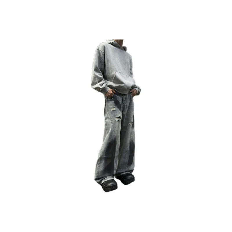 TAOKK Jeans Unisex Black-0