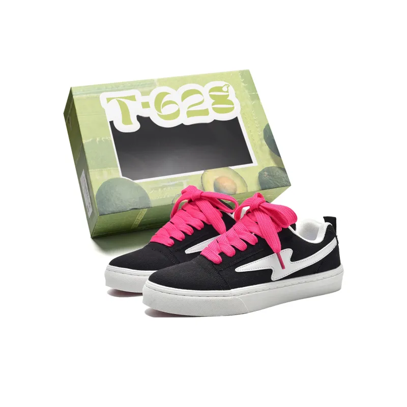 T628 Slip Resistant, Abrasion Resistant, Lightweight, Breathable Low Top Skateboard Shoes Unisex-35