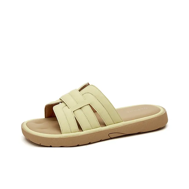 DAPHNE Rubber Sole Quiet Slide Slippers Women's-1