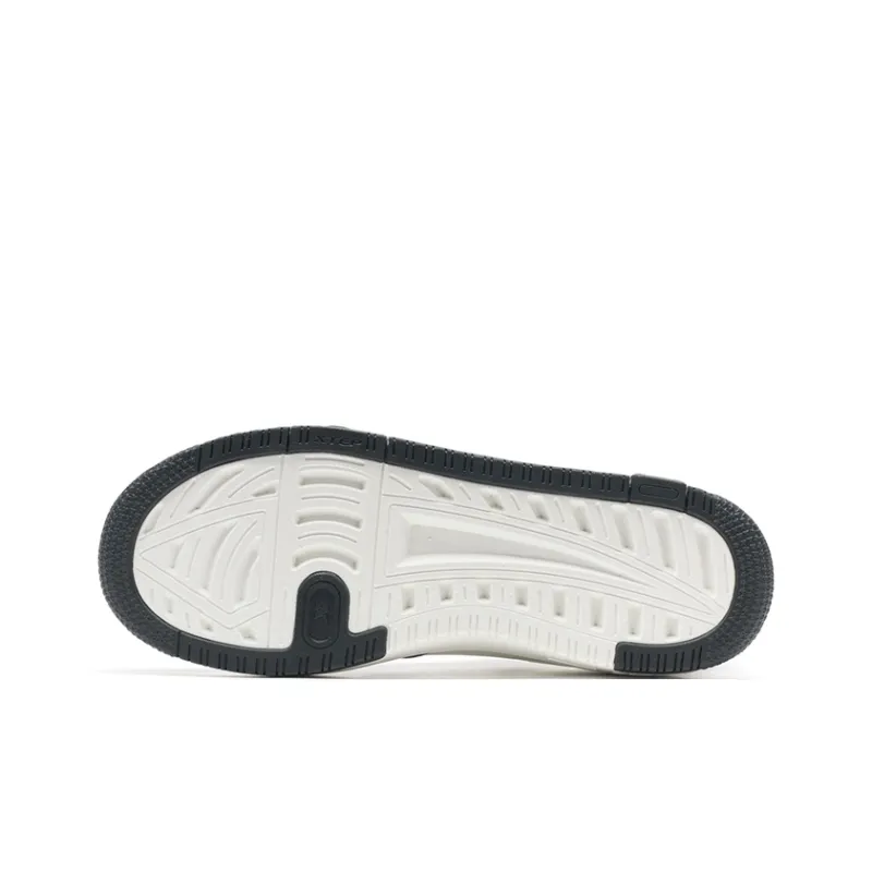 XTEP Wear resistant And Lightweight Low Top Skateboard Shoes Women's Black Canvas White-5