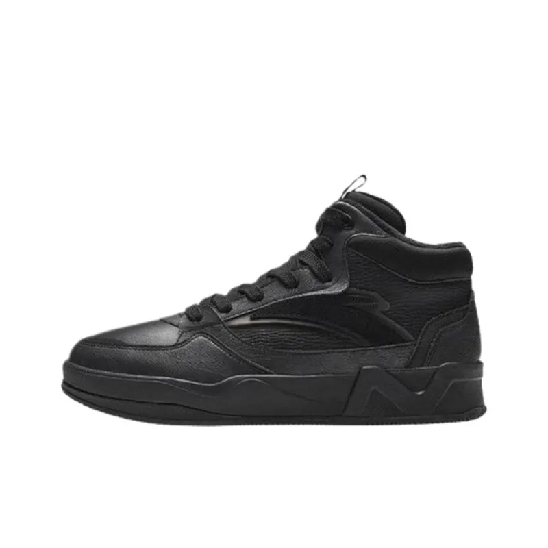 Anta C37 Series Anti-Slip Wear-Resistant Low-Top Skateboard Shoes Men's Black-0