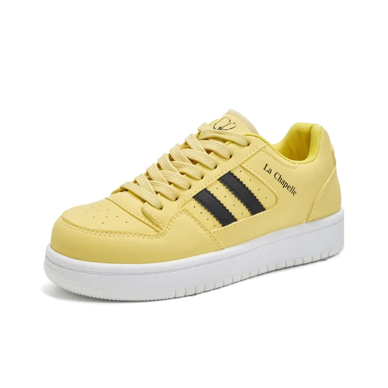 La Chapelle Low Top Skateboard Shoes Women's Yellow-1