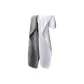 2 Pack]100% cotton Fleece Sports Towel (Gentleman Gray+Classic White)