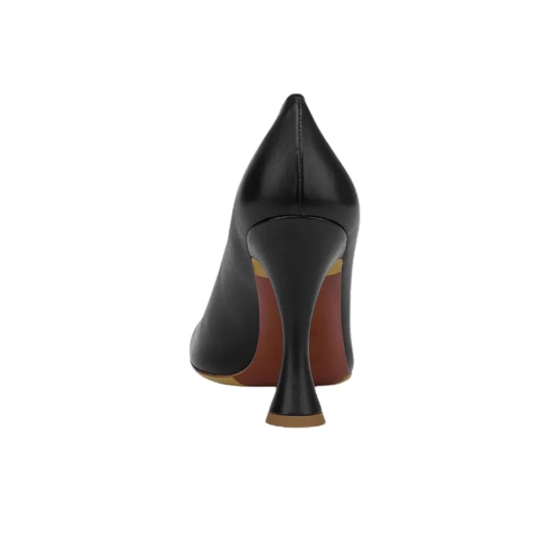MOSCHINO Irregular Heel High Heels 10cm Women's Black-3