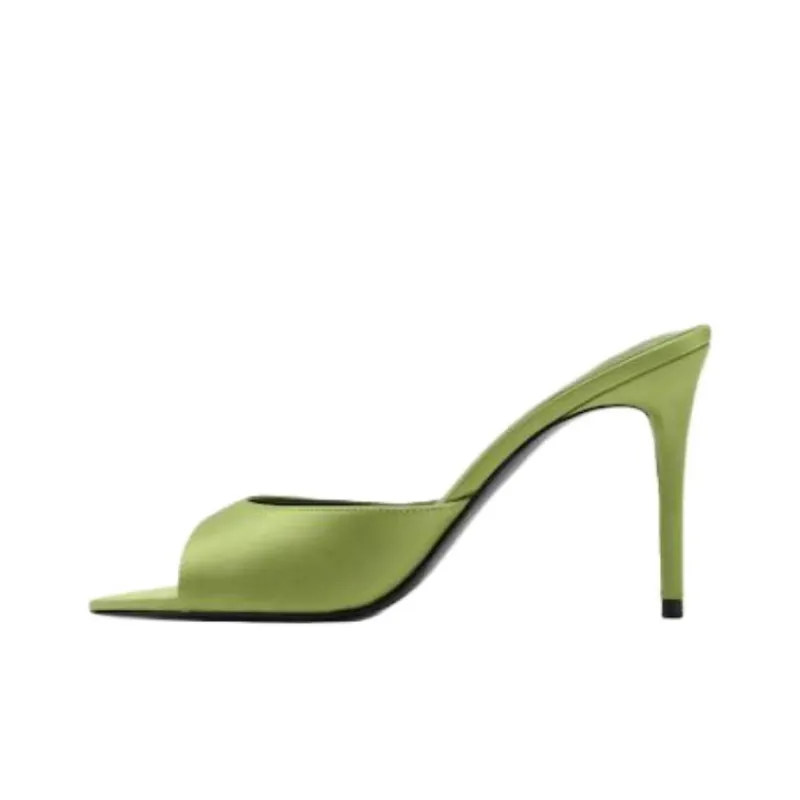 MANGO Abrasion Resistant Slide Slippers Women's Green-0