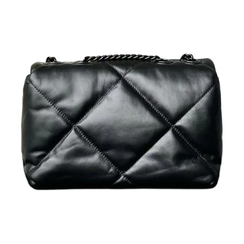 TORY BURCH Leather Crossbody Bag, Shoulder Bag Unisex Black-1