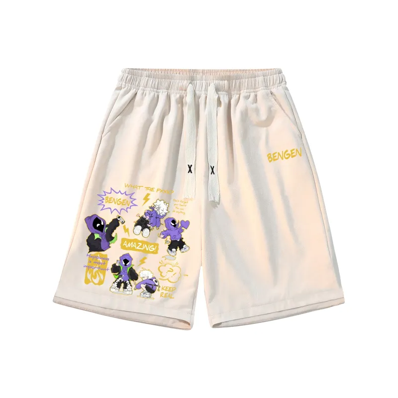 BENGEN Casual Shorts Unisex-12