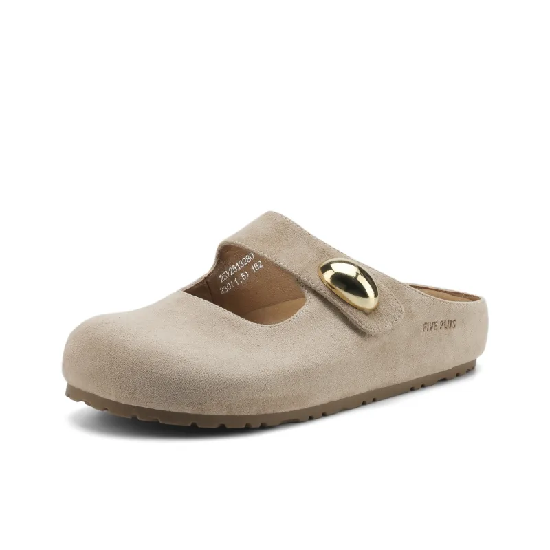 FIVE PLUS Abrasion Resistant Slip Resistant Closed Toe Slippers Women's-3