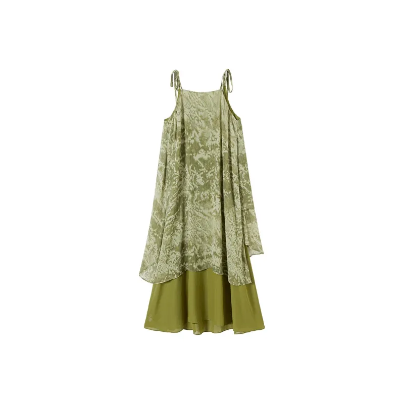 TOUCH Slip Dresses Women's Green-3