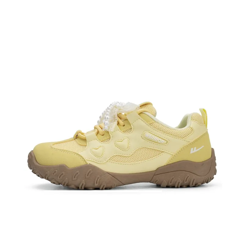 Warrior Abrasion Resistant Low Top Casual Shoes Women's Yellow-0