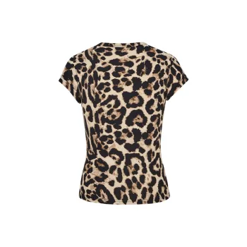 DGMZ T-Shirts Women's Leopard Print