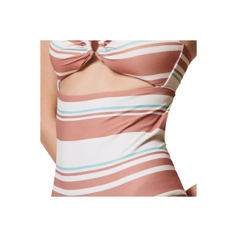Twinset Striped Bandeau Swimsuit-3