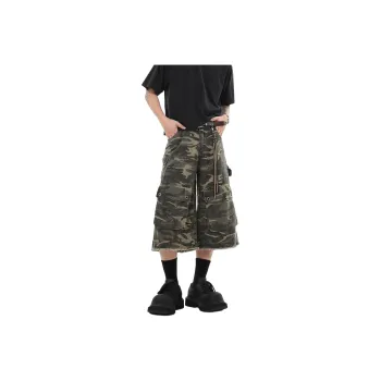 UNA RETA Cargo Shorts Unisex Army Green