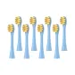 Blue Soft Small Brush Heads[8 Pcs Pack](Kids' Individual Pack)