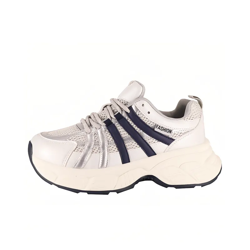 Daying Breathable Height Increase Low Top Chunky Sneakers Women's-5